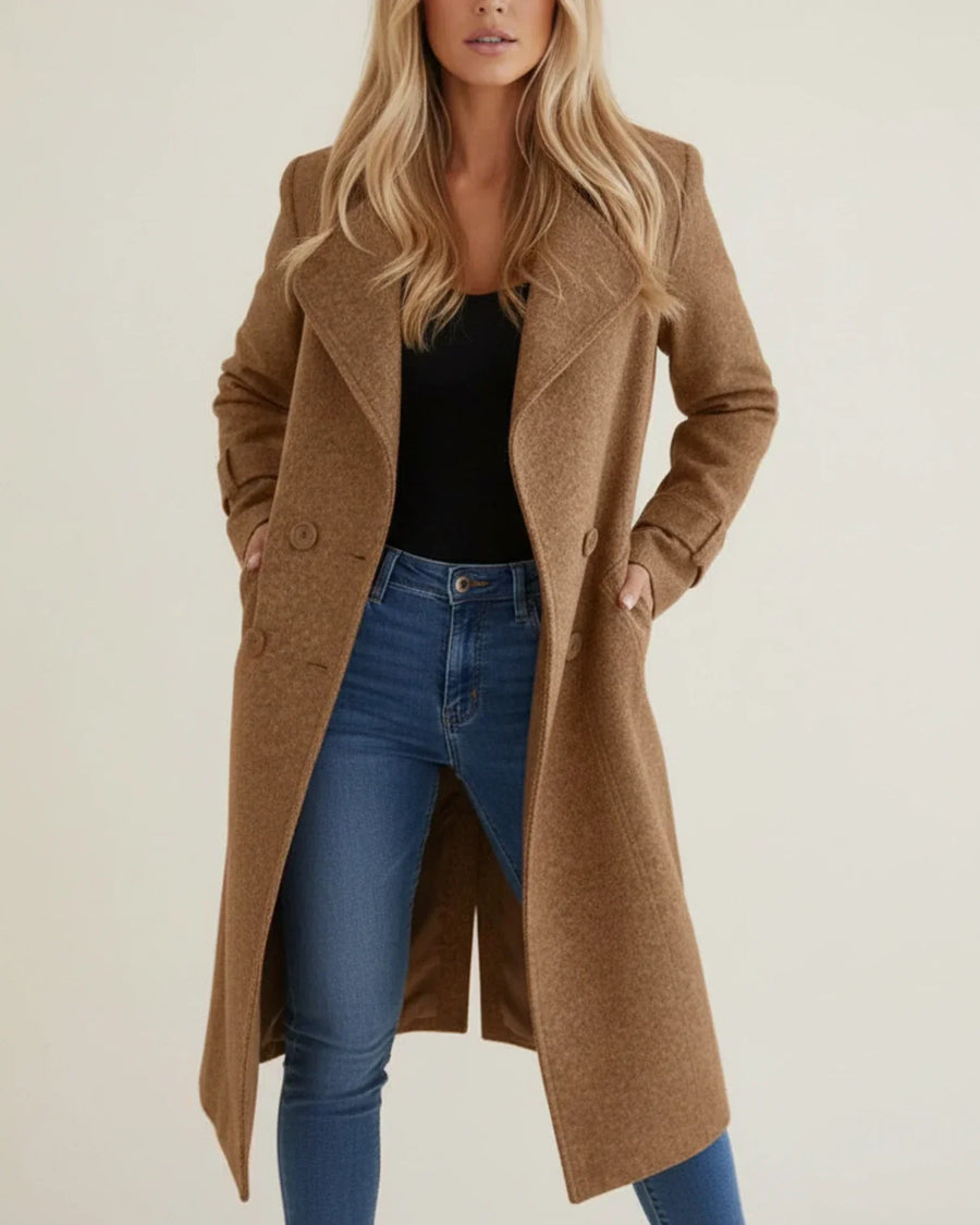 Natalie | Women's Long Double Breasted Winter Coat