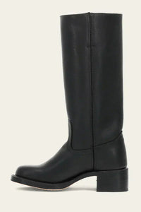 Florence | Women's Brown Leather Knee-High Block Heel Boots