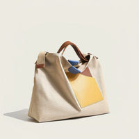 Madison | Women's Canvas Color-Block Shoulder Hobo Bag Adjustable Strap