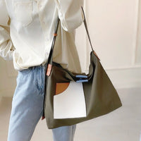 Madison | Women's Canvas Color-Block Shoulder Hobo Bag Adjustable Strap