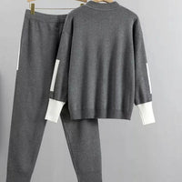 Phoebe | Women's Casual Knit Two-Piece Jogger Pants Set