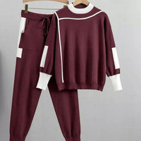 Phoebe | Women's Casual Knit Two-Piece Jogger Pants Set