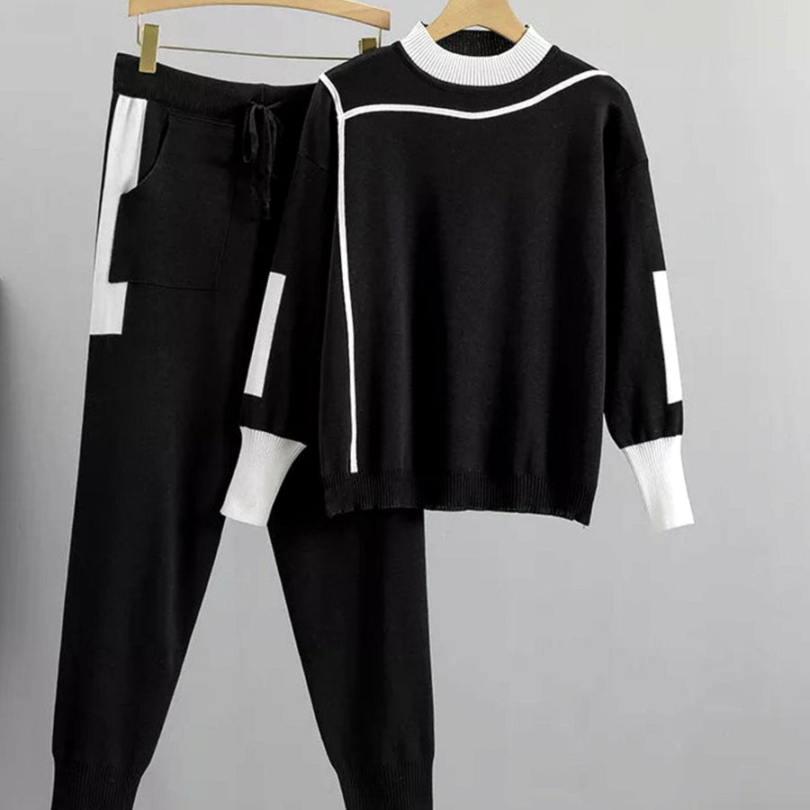 Phoebe | Women's Casual Knit Two-Piece Jogger Pants Set