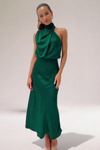 ARDEN | HALTER MIDI DRESS
