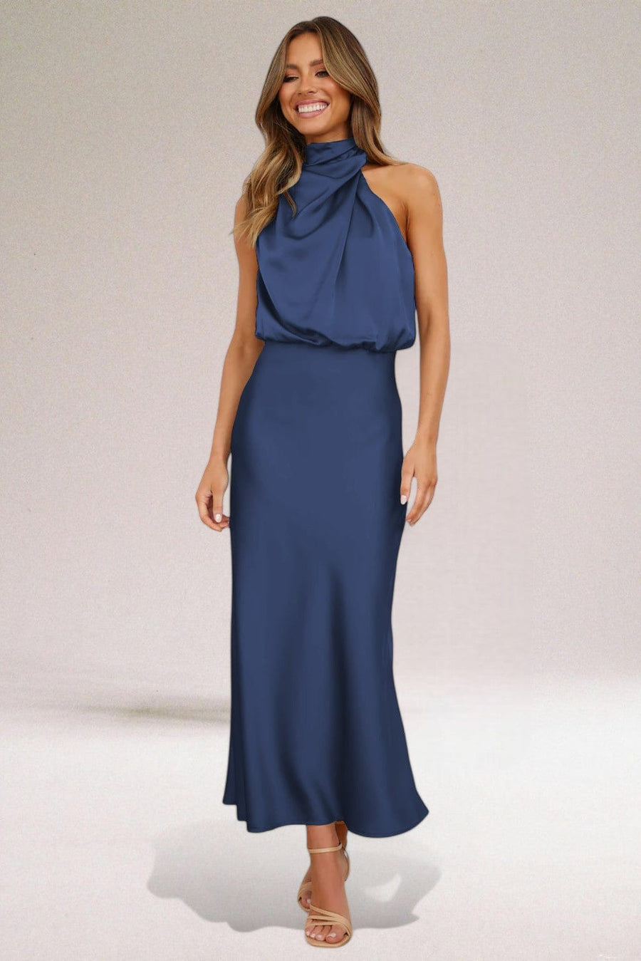 ARDEN | HALTER MIDI DRESS