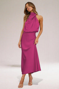 ARDEN | HALTER MIDI DRESS