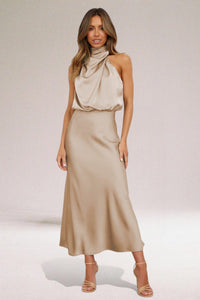 ARDEN | HALTER MIDI DRESS