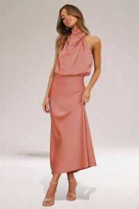 ARDEN | HALTER MIDI DRESS