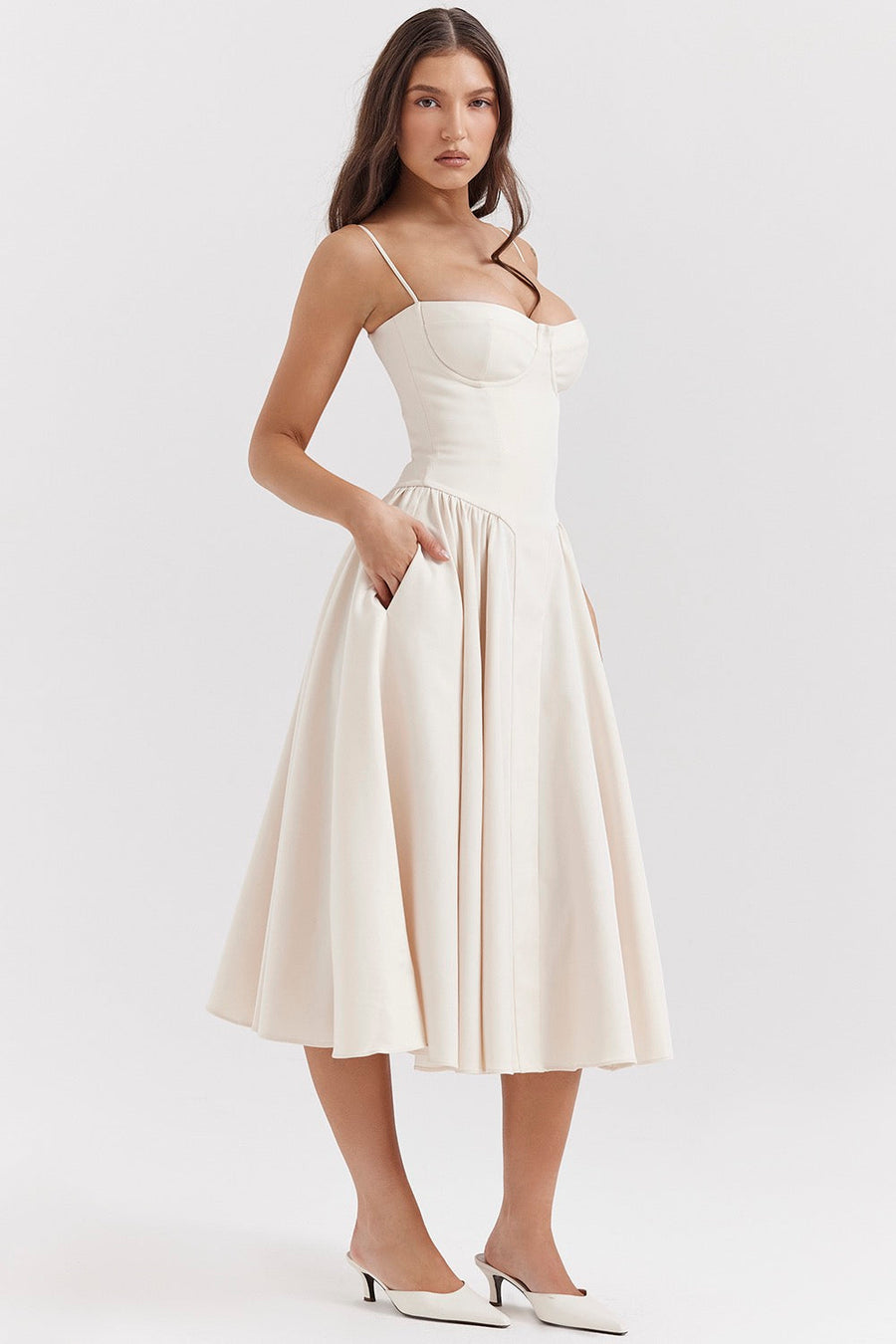 AVALON | CORSET MIDI DRESS