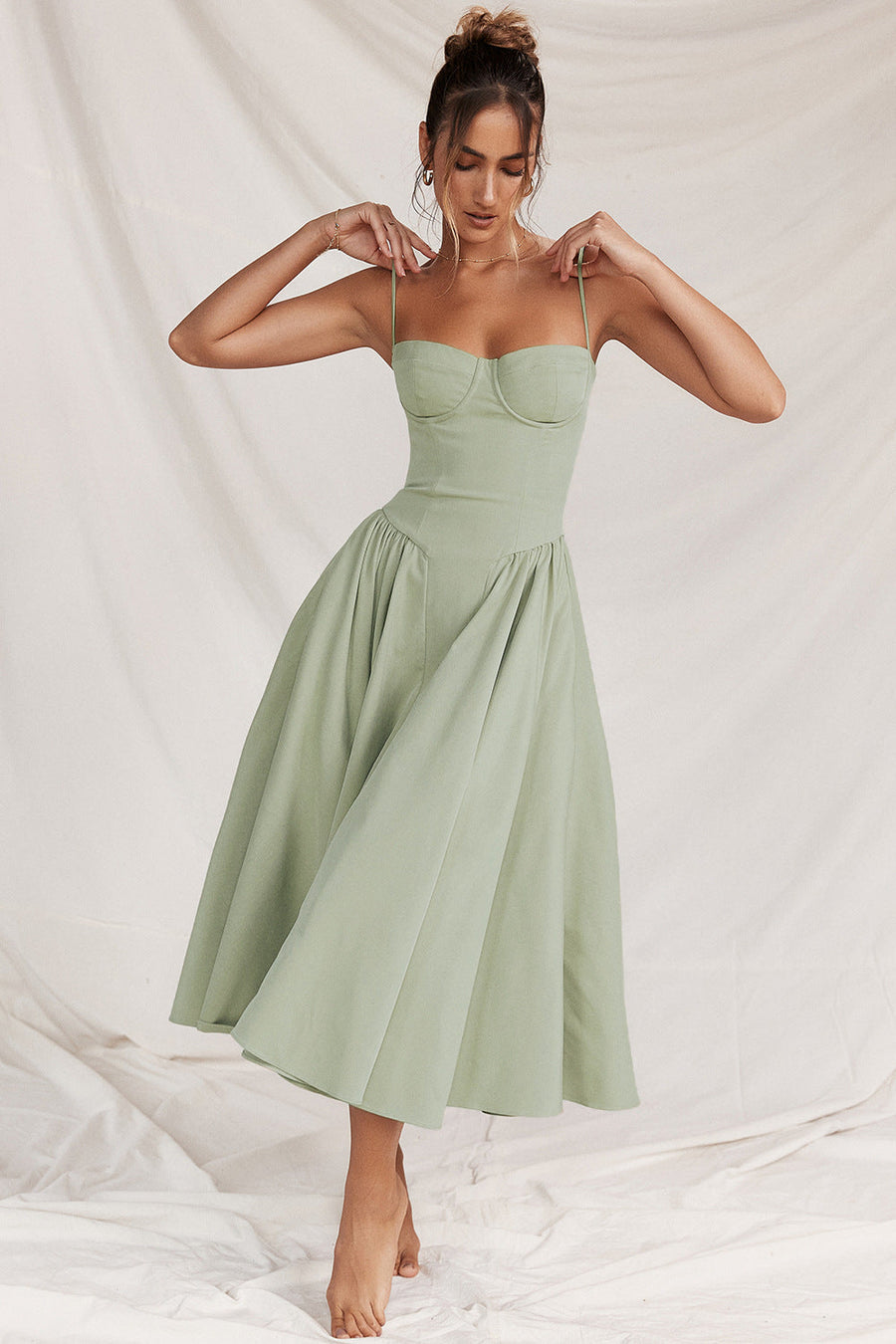 AVALON | CORSET MIDI DRESS