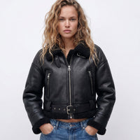 Mia | Women's Double-Sided Shearling Bomber Jacket