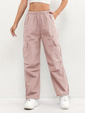 Rachel | Women's Cargo Pocket Drawstring Casual Pants