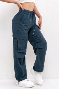 Rachel | Women's Cargo Pocket Drawstring Casual Pants