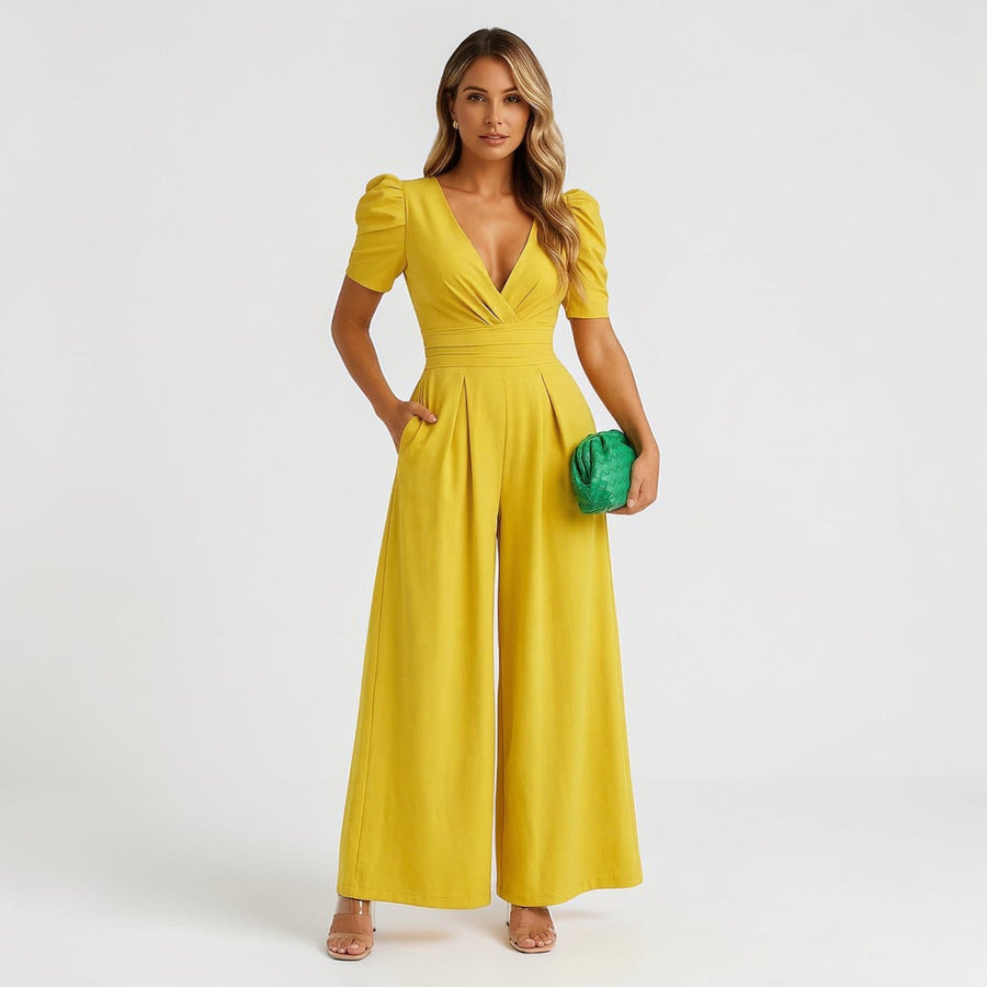 ZARA | WIDE LEG MIDI JUMPSUIT