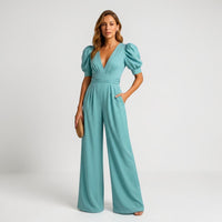 ZARA | WIDE LEG MIDI JUMPSUIT