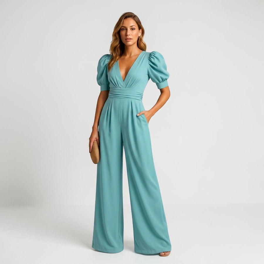 ZARA | WIDE LEG MIDI JUMPSUIT