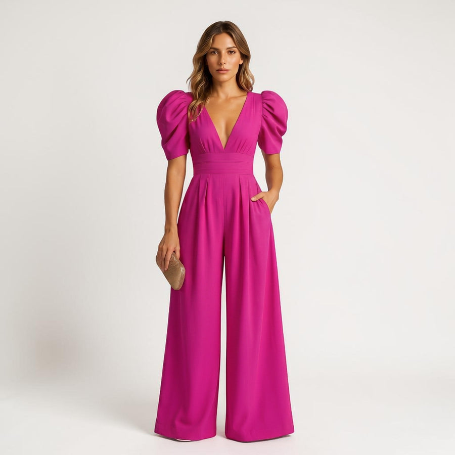 ZARA | WIDE LEG MIDI JUMPSUIT