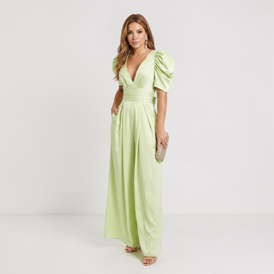 ZARA | WIDE LEG MIDI JUMPSUIT
