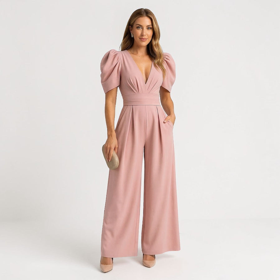 ZARA | WIDE LEG MIDI JUMPSUIT