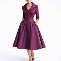 Willow | Women's Fall Wedding Guest Dresses Structured A-Line Midi Dress