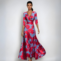 CELESTINE | V NECK MAXI DRESS