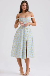 Coralie | Off Shoulder Midi Dress