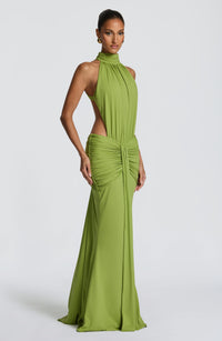 DOVE | HALTER MAXI DRESS