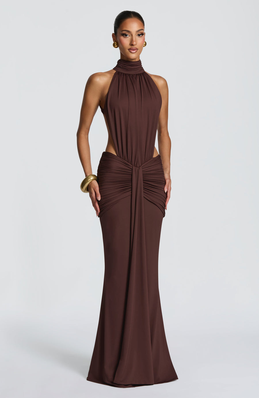 DOVE | HALTER MAXI DRESS