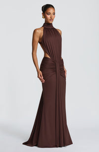 DOVE | HALTER MAXI DRESS