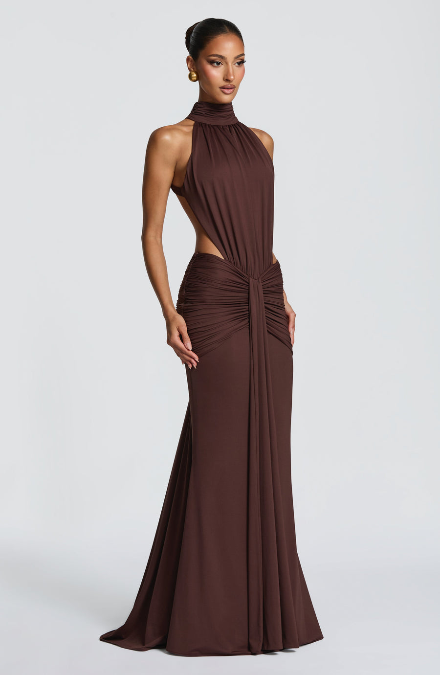 DOVE | HALTER MAXI DRESS