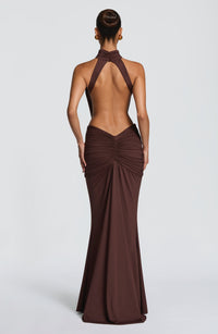 DOVE | HALTER MAXI DRESS