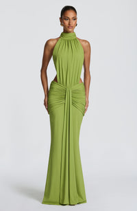 DOVE | HALTER MAXI DRESS