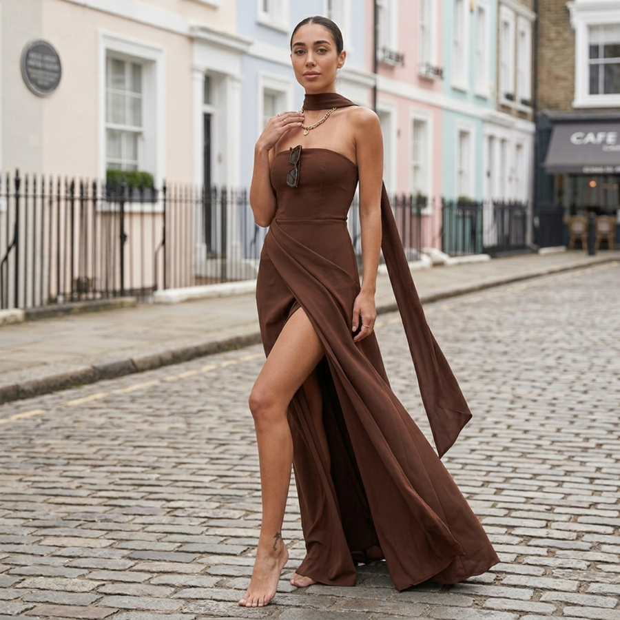 ELOISE | STRAPLESS MAXI DRESS