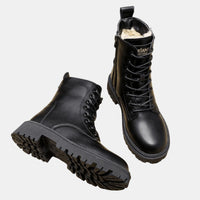 Rosie | Women's Fur-Lined Lace-Up Leather Ankle Boots