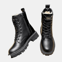 Rosie | Women's Fur-Lined Lace-Up Leather Ankle Boots