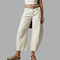 Olivia | Women's High-Waist Barrel-Leg Relaxed-Fit Denim Jeans