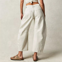 Olivia | Women's High-Waist Barrel-Leg Relaxed-Fit Denim Jeans