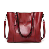 Aria | Women's Large Leather-Look Shoulder Tote Bag Crossbody Handbag