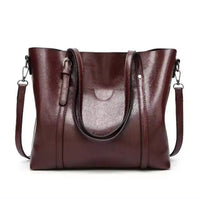 Aria | Women's Large Leather-Look Shoulder Tote Bag Crossbody Handbag