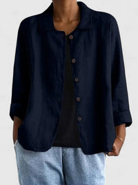 Sophie | Women's Lightweight Cotton Button-Up Jacket