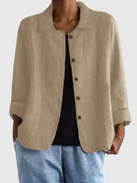 Sophie | Women's Lightweight Cotton Button-Up Jacket