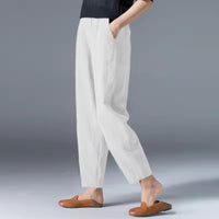 Ivy | Women's Lightweight Elastic-Waist Tapered Ankle Trousers