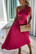 SUNDAY | ONE SHOULDER MIDI DRESS
