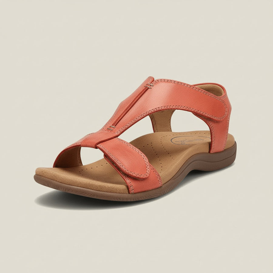 Evelyn | Women's Open-Toe Hook-Loop T-Strap Comfortable Sandals