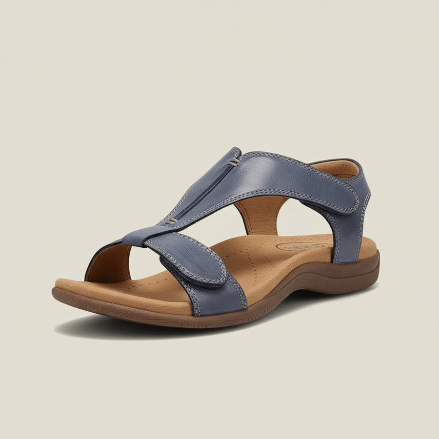 Evelyn | Women's Open-Toe Hook-Loop T-Strap Comfortable Sandals
