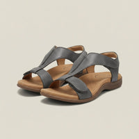 Evelyn | Women's Open-Toe Hook-Loop T-Strap Comfortable Sandals