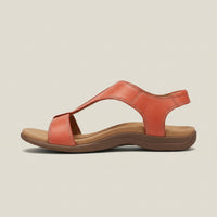 Evelyn | Women's Open-Toe Hook-Loop T-Strap Comfortable Sandals