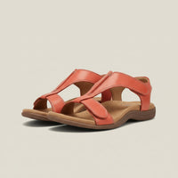Evelyn | Women's Open-Toe Hook-Loop T-Strap Comfortable Sandals