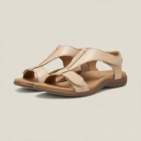 Evelyn | Women's Open-Toe Hook-Loop T-Strap Comfortable Sandals