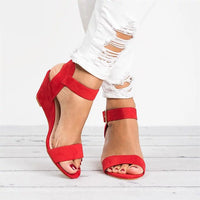 Penelope | Women's Open-Toe Wedge Ankle-Strap Buckle Sandals